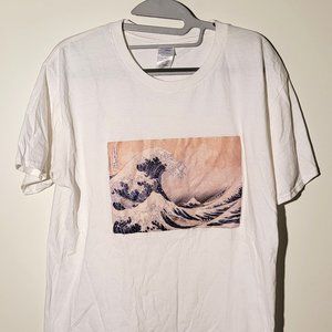 IMPORT | Japanese Wave T-Shirt | Mint Condition | Large | White